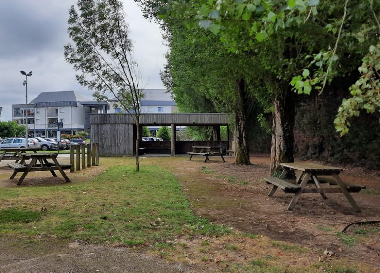 Aire d’arrêt principale de La Loire à Vélo à Montjean-sur-Loire